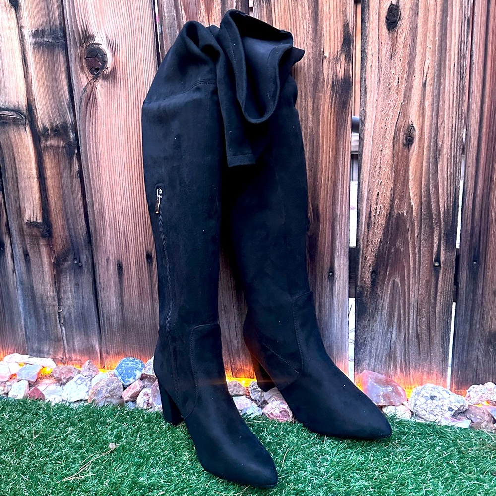 Black Over-the-Knee Women's Boots